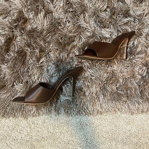 Chocolate brown mule